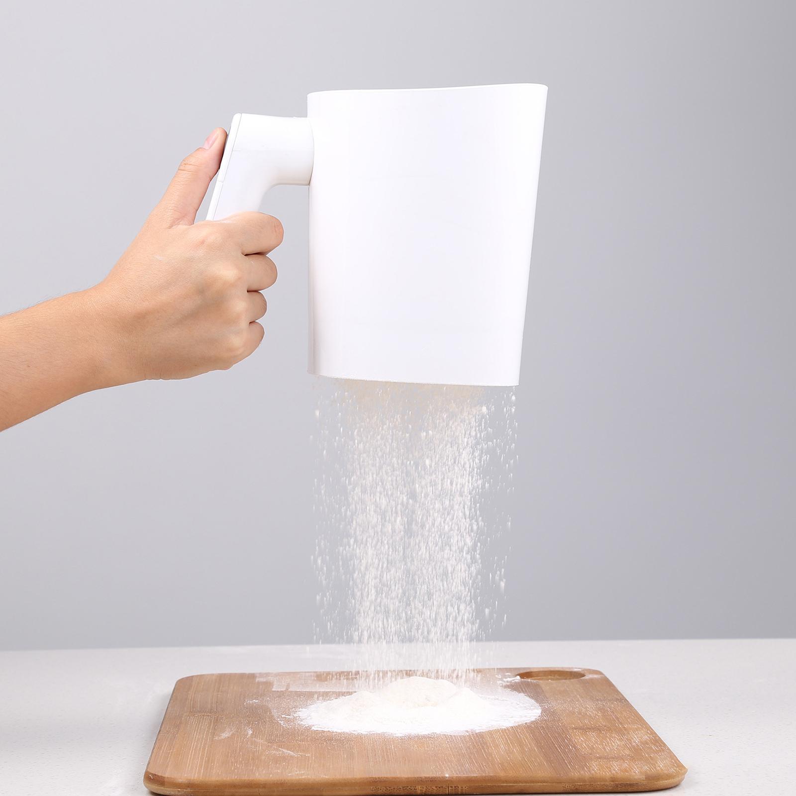 Battery Operated Flour Sifter Icing Sugar Strainer for Kitchen Pastry Tool