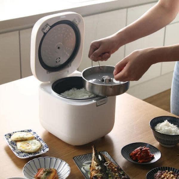 Nồi Cơm Tách Đường Lacuzin, Nồi Cơm Dành Cho Người Ăn Kiêng, Bệnh Tiểu Đường, Mỡ Máu, 2L, Nội Địa Hàn, BH 12 Tháng
