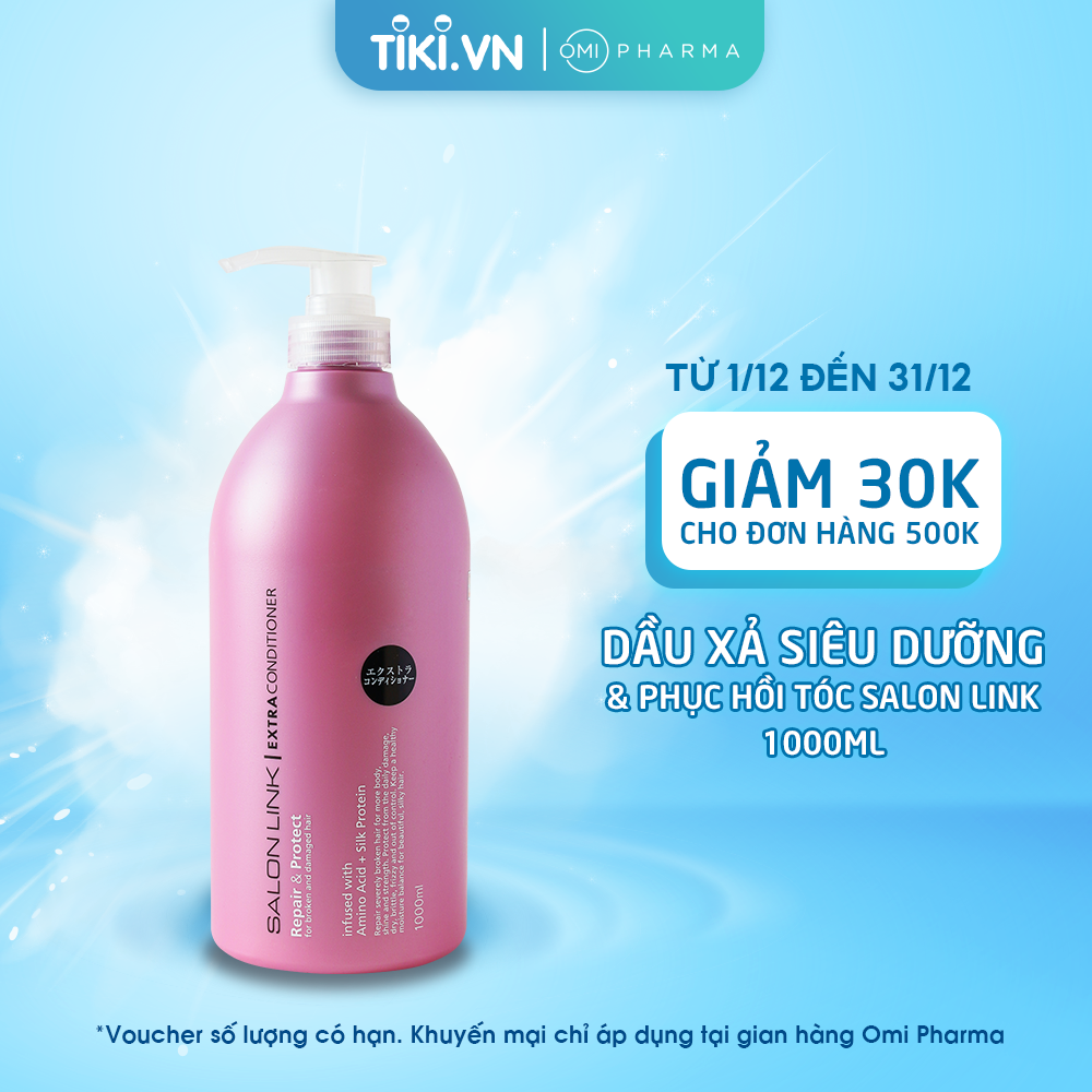 Dầu xả siêu dưỡng &amp; phục hồi tóc Salon Link Repair &amp; Protect Extra (1000ml)