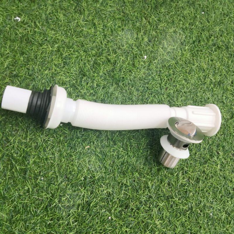Ống thoát nước xiphong chậu sứ rửa tay lavabo có thoát tràn