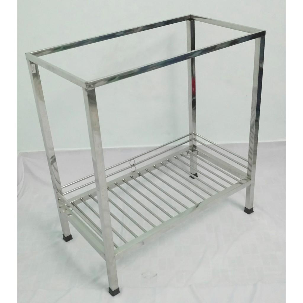 Combo chậu rửa chén+chân chậu+vòi+dây cấp loại 1 hộc