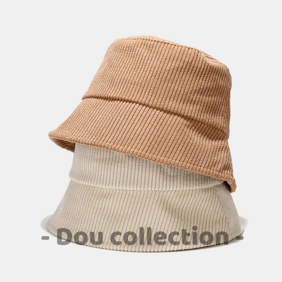 Mũ Nón Bucket Unisex Vành Ngắn Họa Tiết Đan Sọc Trơn Phong Cách Hàn Quốc - Chất Liệu Nhung - Mã NV016