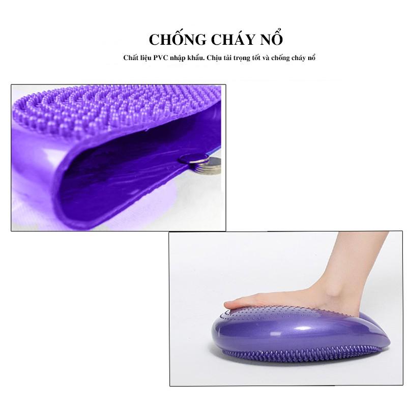 Đệm tập YOGA thăng bằng bơm hơi chính hãng SPORTY chất liệu silicon có gai