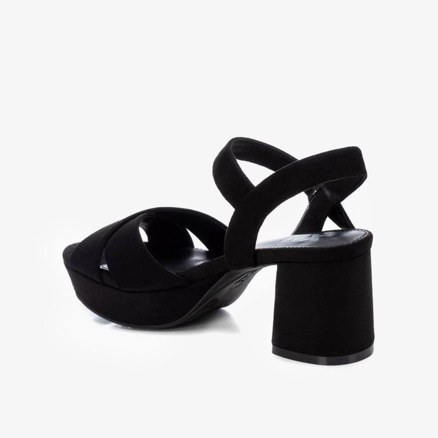 Giày Cao Gót Nữ XTI Black Microfiber Ladies Sandals