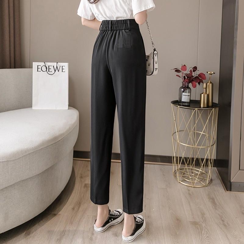 Quần Baggy Nữ Lưng Cao 3 Tầng Khuy 8cm, Cạp Chun sau Lưng Dễ Chịu khi vận động, Vải Tuyết Mưa Đẹp, Có Big Size 68KG