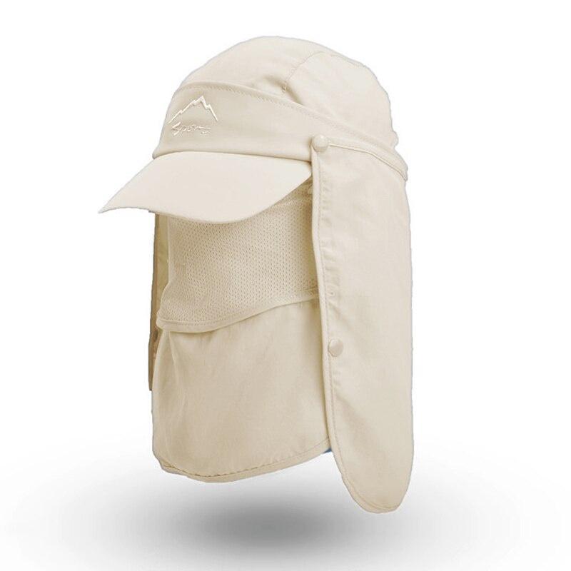 Outdoor Fishing Cap Multifunctional Removable Sun Hat Unisex Breathable Sun Caps Summer Quick-drying Hats Outdoor Sport Supplies