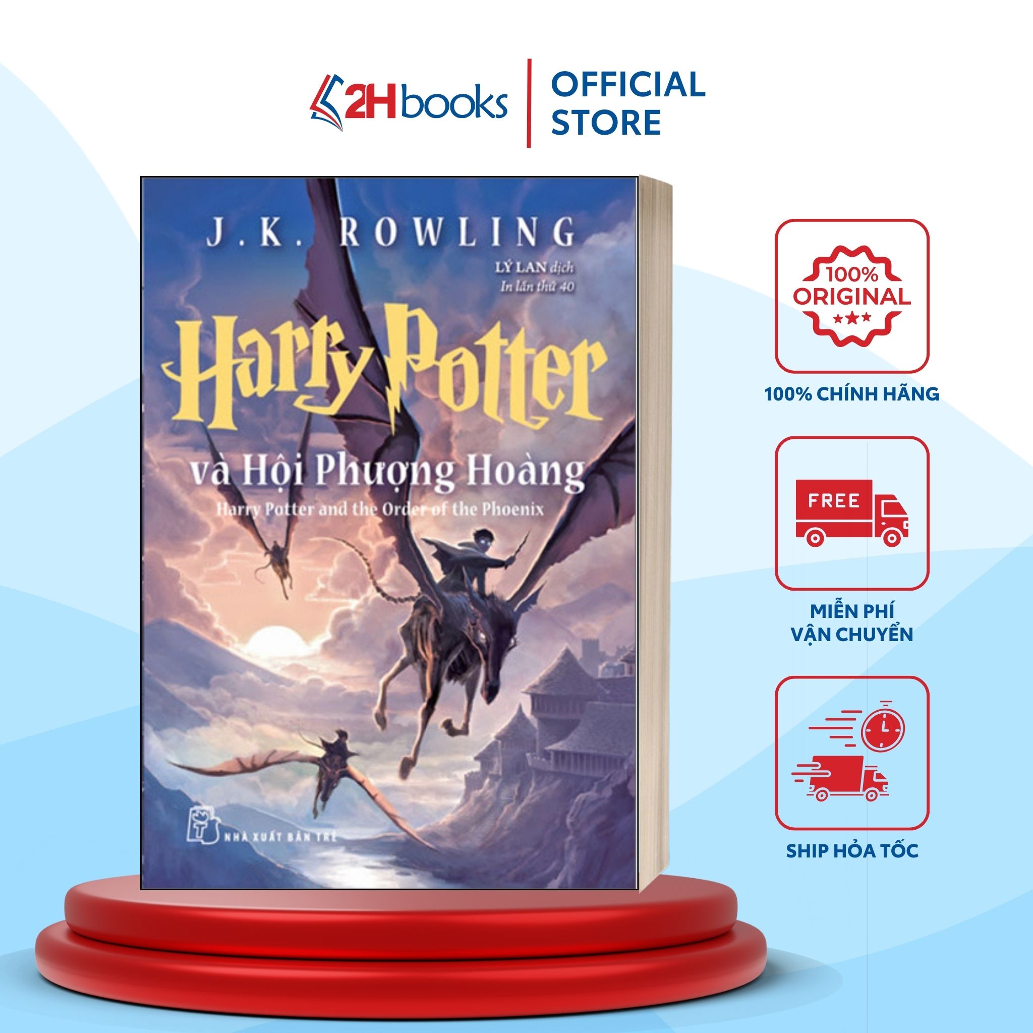 Sách- Harry Potter Tập 5- Harry Potter và Hội Phượng Hoàng (Tái bản 2022)- 2HBooks