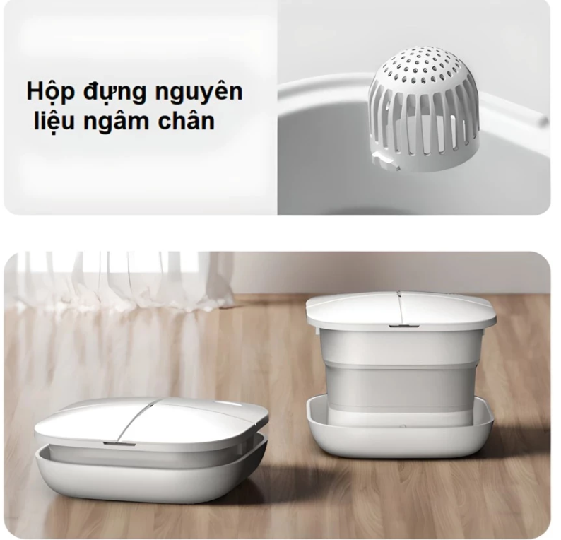 Bồn Ngâm Chân Massage Philips PPM6502 - Massage Thủy Lực - 3 Mức Nhiệt - Hàng chính hãng