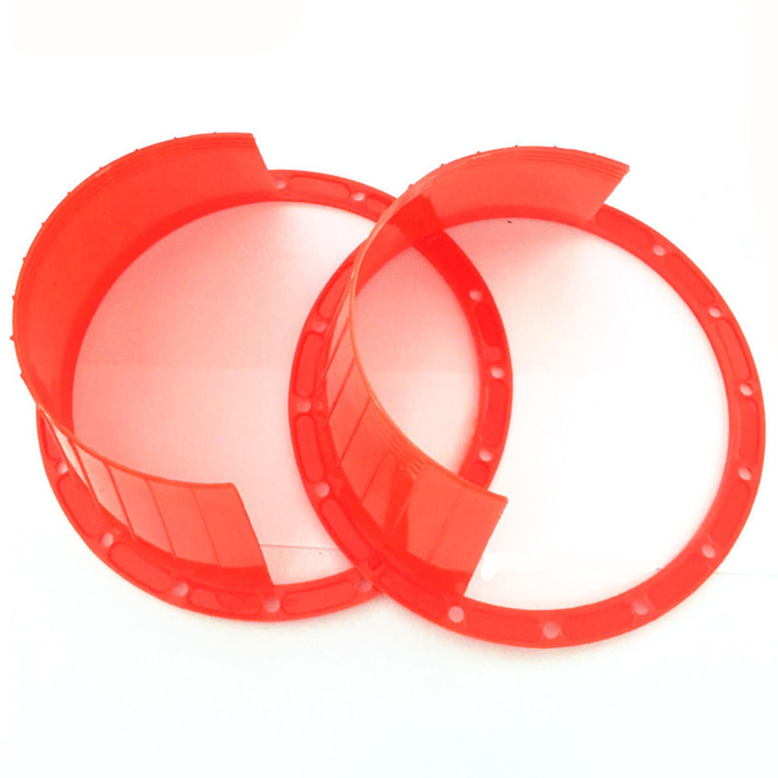 1 Pair Waterproof Car Audio 6.5'' Dia Speaker Spacers Extender Rings Red