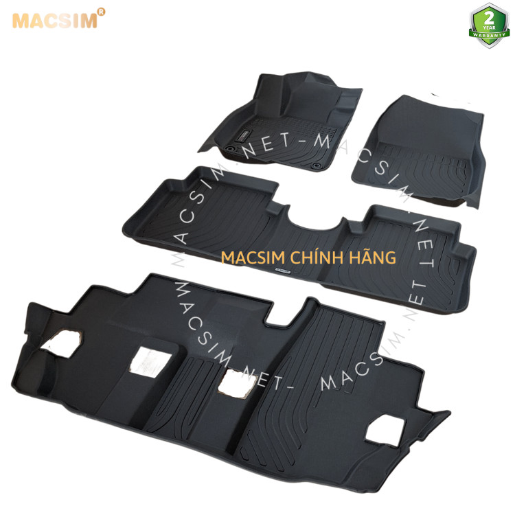 Thảm lót sàn xe ô tô Honda CRV 2017 -2022 Nhãn hiệu Macsim chất liệu nhựa TPE màu đen hàng loại II
