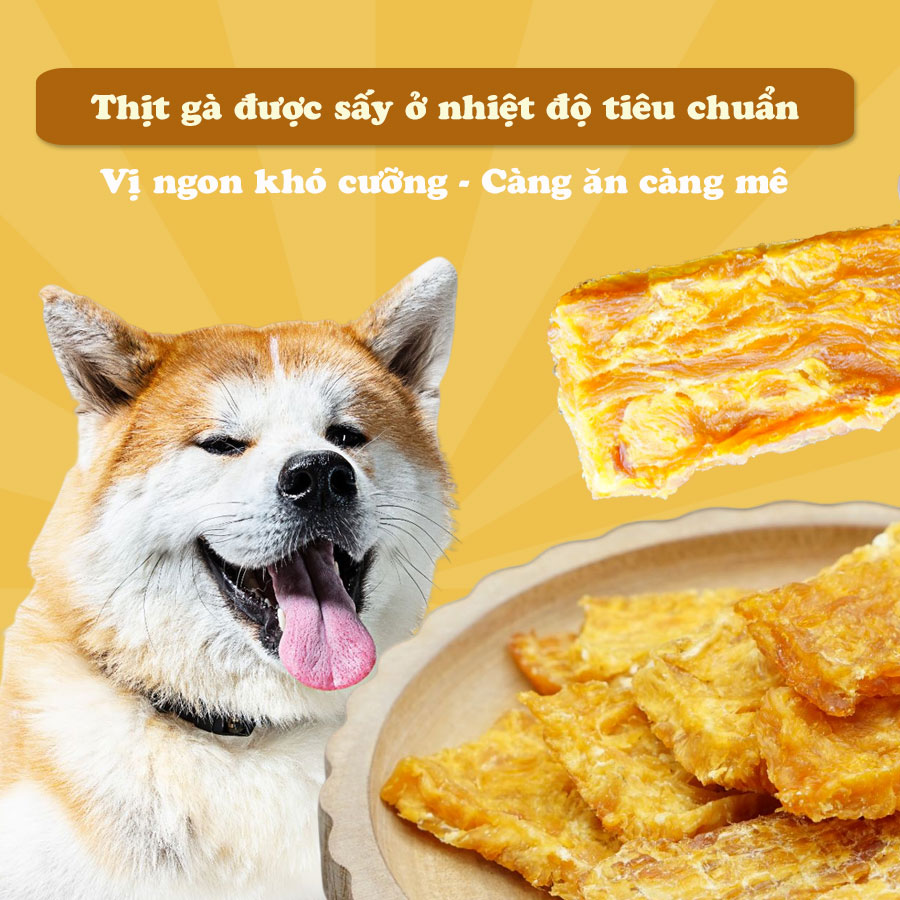 Miếng Gà Sấy Cho Chó 90gr - DoggyMan