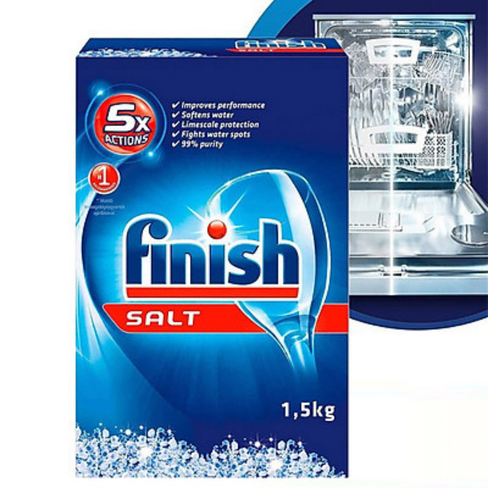 Muối rửa chén Finish Dishwasher Salt 1,5kg QT017383