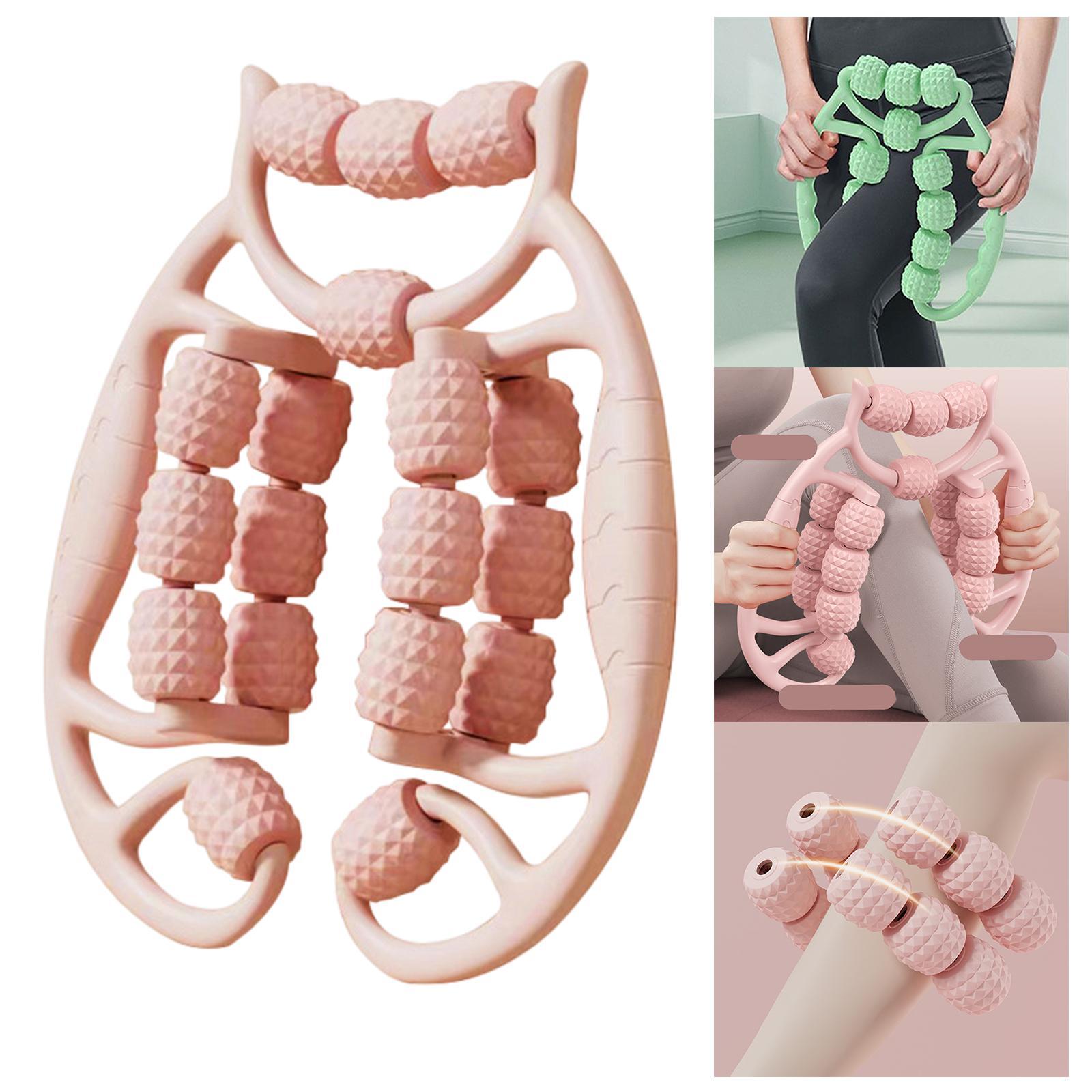 , Massage Roller Foam Roller Massage Machine Handheld Leg Massage Roller Clamp Leg Roller for Arm Calf Thigh Full Body