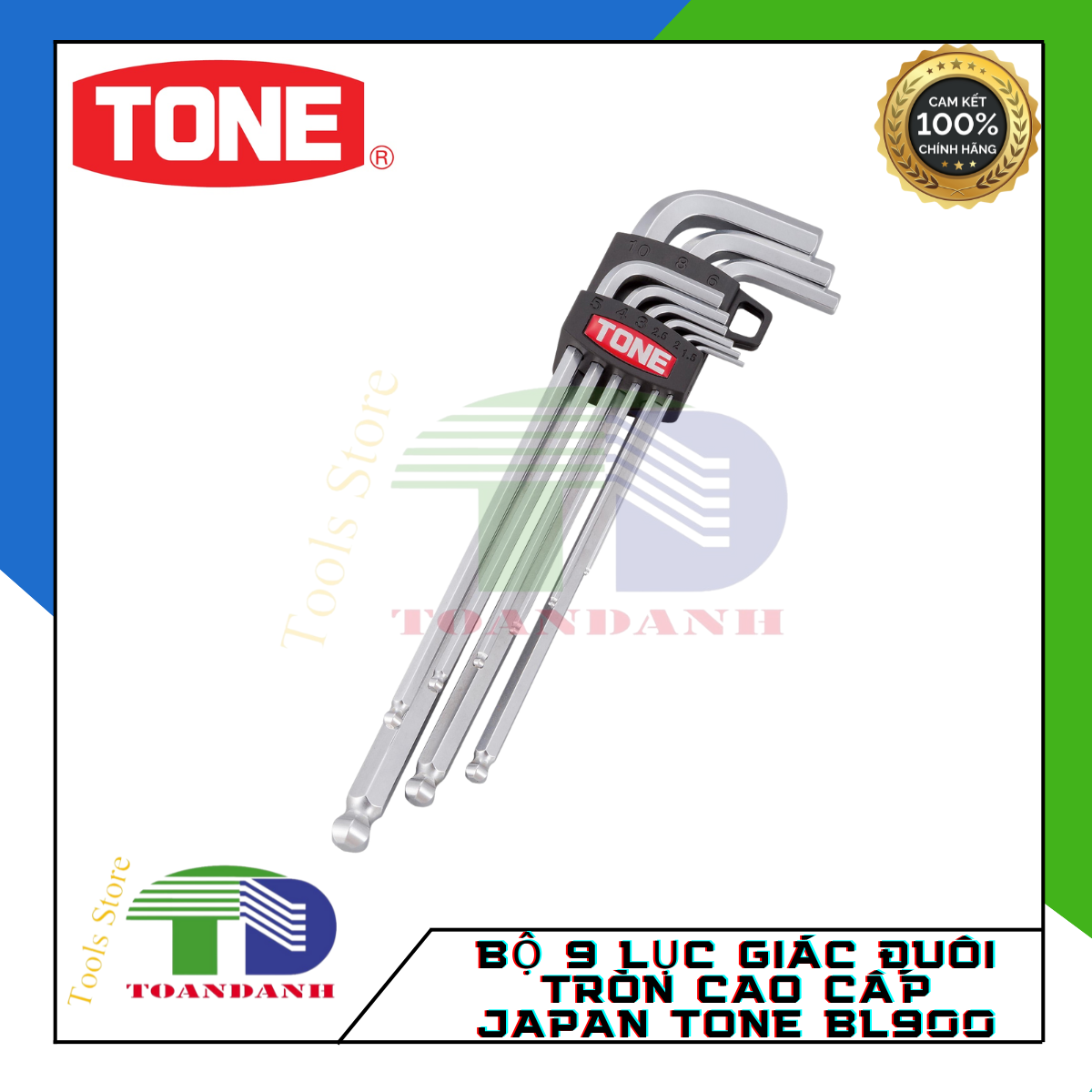 Bộ 9 lục giác đuôi tròn cao cấp JAPAN TONE BL900