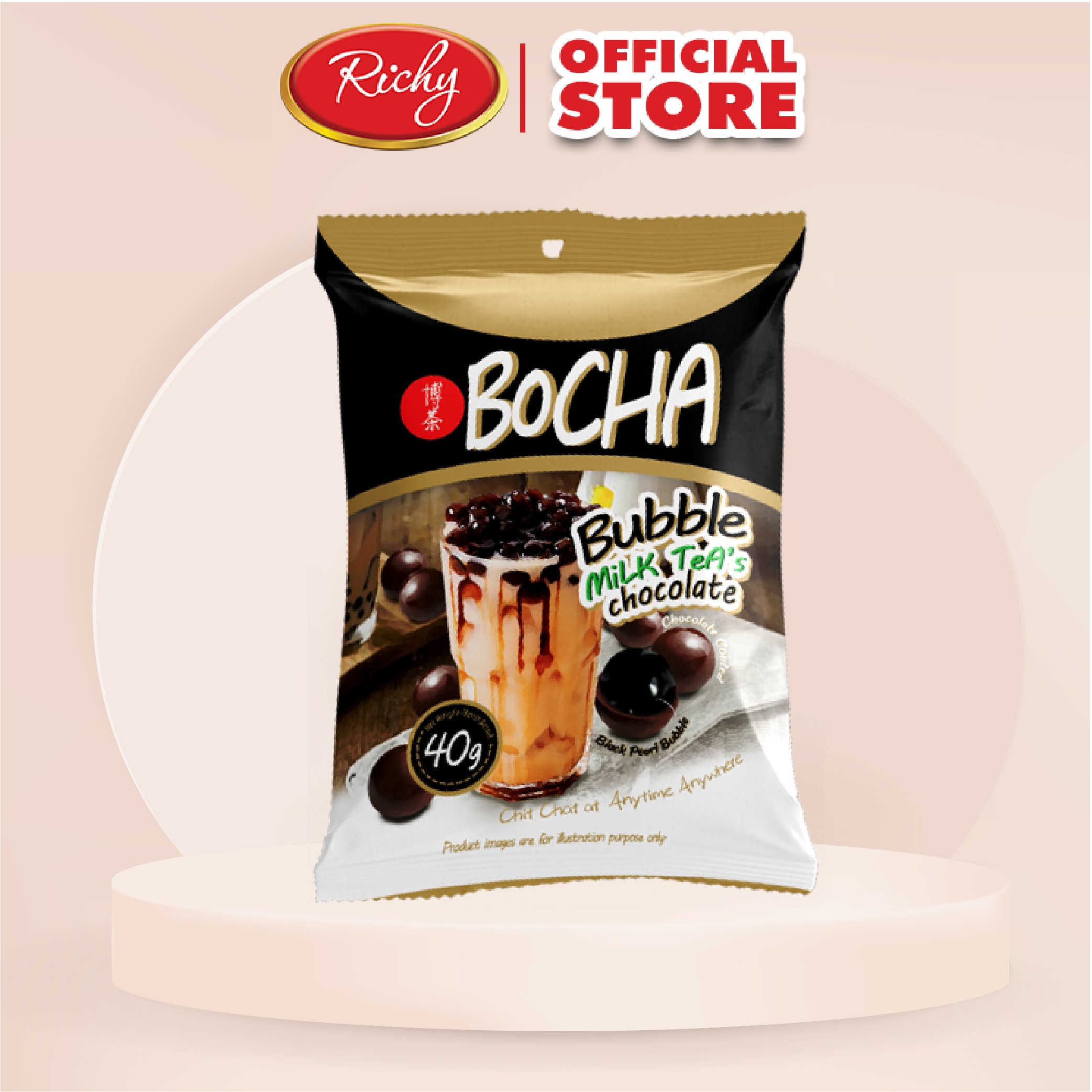 [ MỚI ] Kẹo Bocha Socola trà sữa trân châu thơm ngon- ngọt  vị