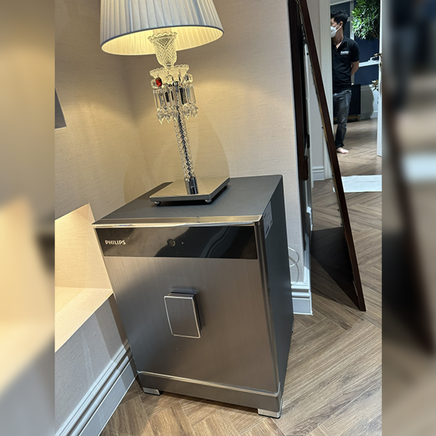 Két sắt điện tử thông minh vân tay, mã số ảo. Thương hiệu Hà Lan cao cấp Philips SBX701-6B0. Hàng nhập khẩu