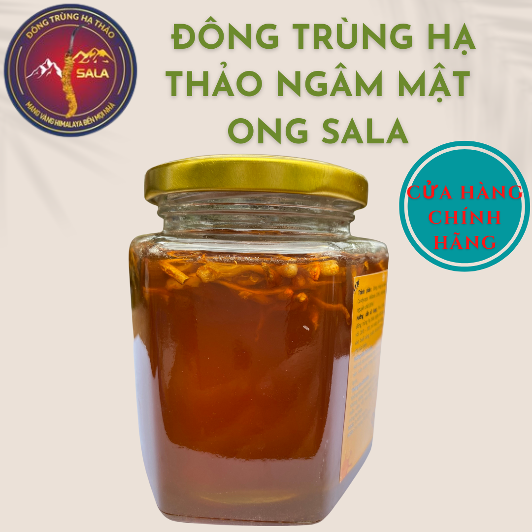 Đông Trùng Hạ Thảo Ngâm Mật Ong Sala 280 ml_Bồi Bổ Sức Khỏe, Tươi Trẻ Làn Da