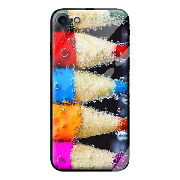 Ốp lưng kính cường lực cho iPhone 8 MÀU SẮC 2 - Hàng chính hãng