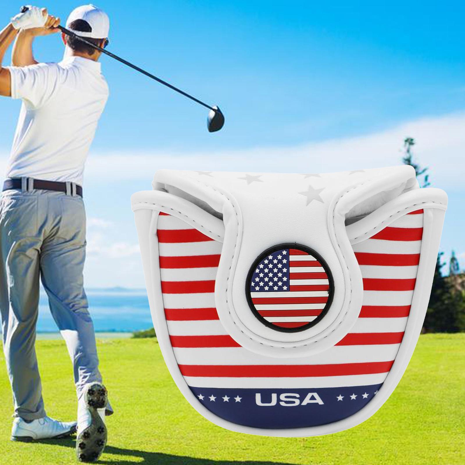 Club Headcover Golf Mallet Putter Head Cover Protector Accessories