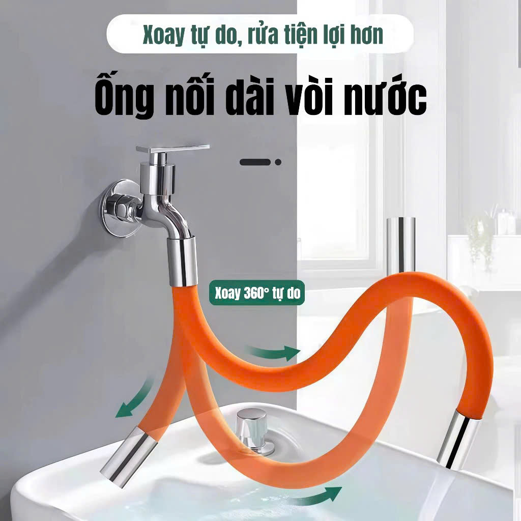 15cm Ống Nối Dài Vòi Nước Silicone Mở Rộng – Ống Nước Linh Hoạt, Dễ Dàng Sử Dụng, Bền Bỉ - HÀNG CHÍNH HÃNG - VÒI NƯỚC VÀ PHỤ KIỆN TƯỚI CÂY