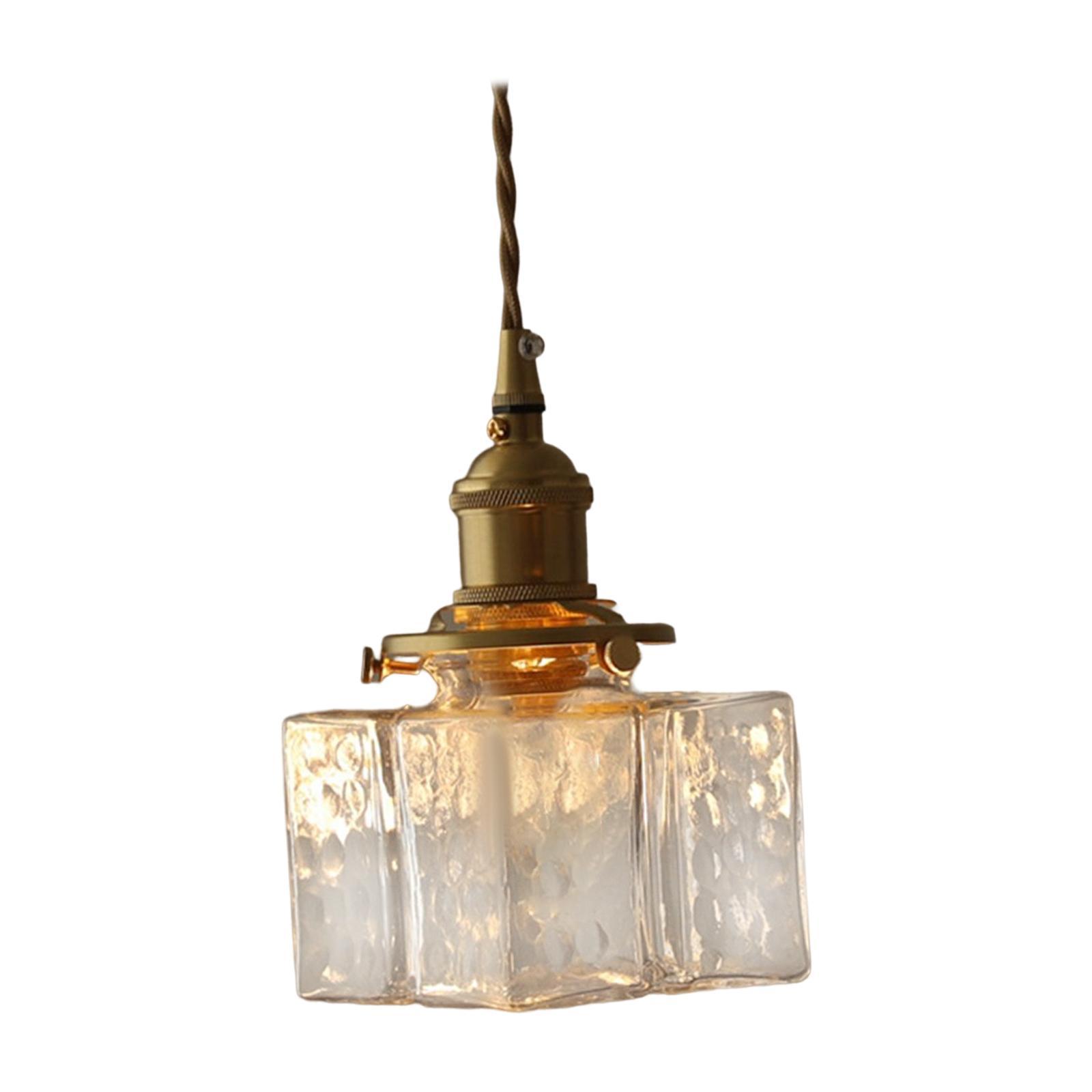 Modern Glass Chandelier Transparent for Bedroom
