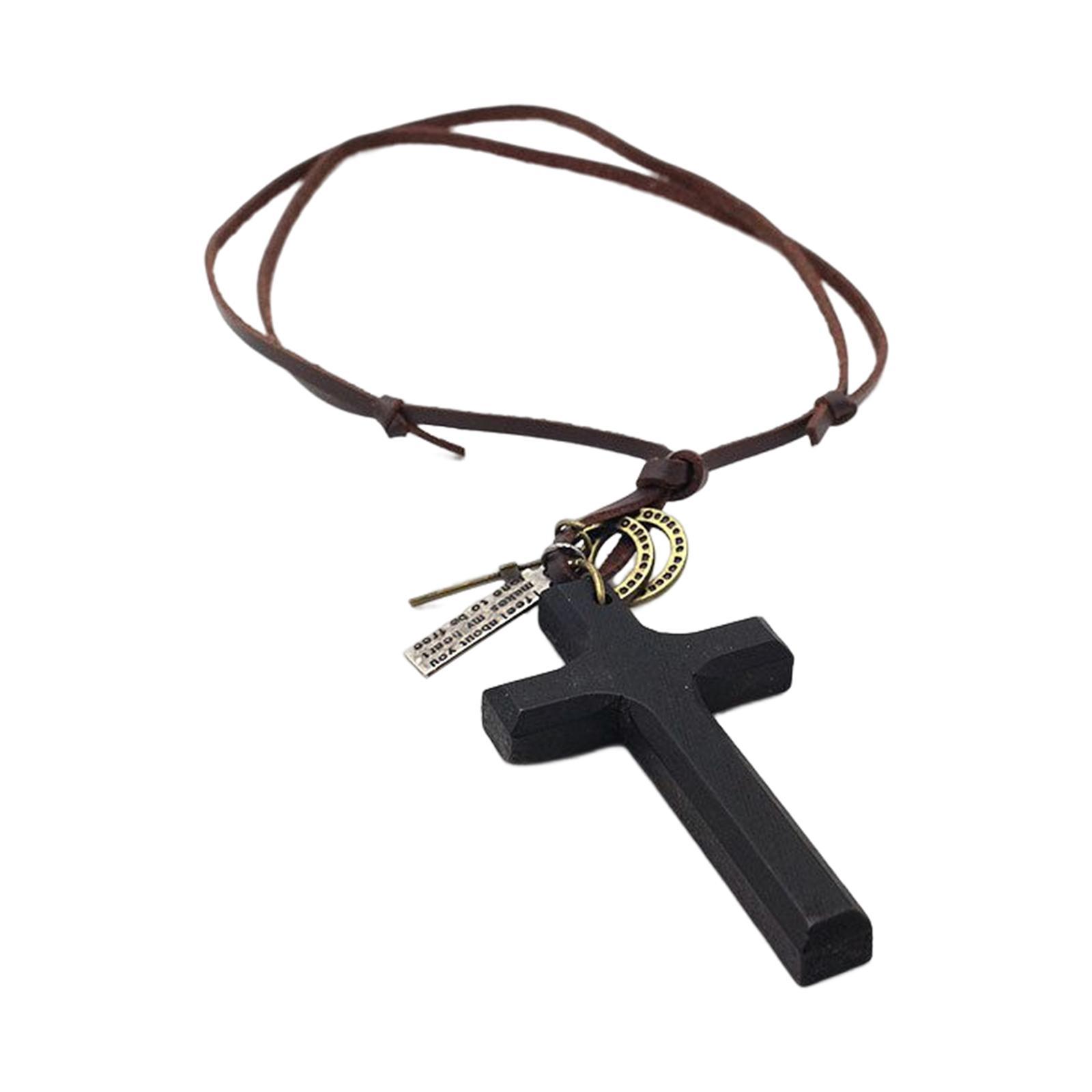 Cross Pendant Necklace Accessory Faith Cross Pendant Necklace for Valentines Day