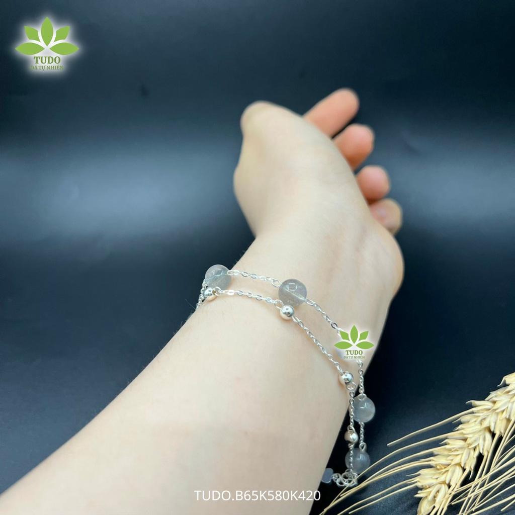 Vòng Tay Nữ Đẹp - Vòng Phong Thủy Đủ 5 Mệnh TUDO AG925 VCBXC VCBAQUA VCBTATV VCBMOON B65K580K420