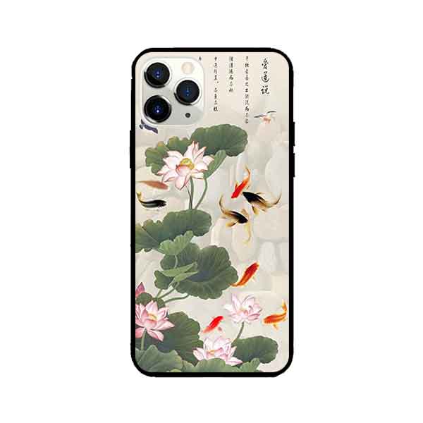 Ốp Lưng in cho iPhone 11 Pro Mẫu Tranh Cá Koi - Hàng Chính Hãng