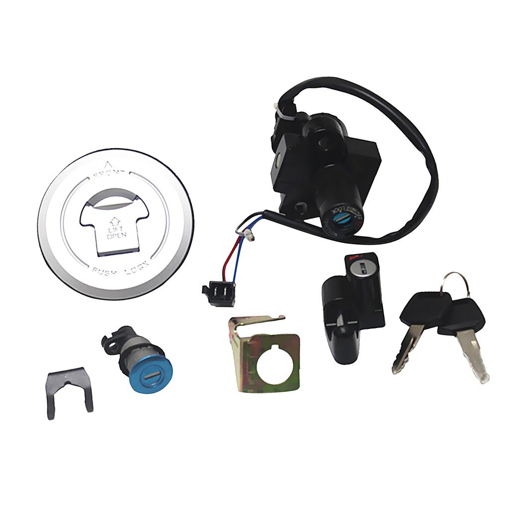 Ignition Key Switch with Fuel Tank Cover Kit for