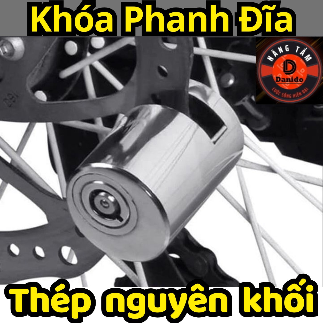 [CHỌN LOẠI KHÓA] Khóa Mã Số Chữ U Mini 4 Số Chống Trộm – Khóa Phanh Đĩa Xe Máy Chống Cắt, Thép Nguyên Khối Hiệu Quả D Danido