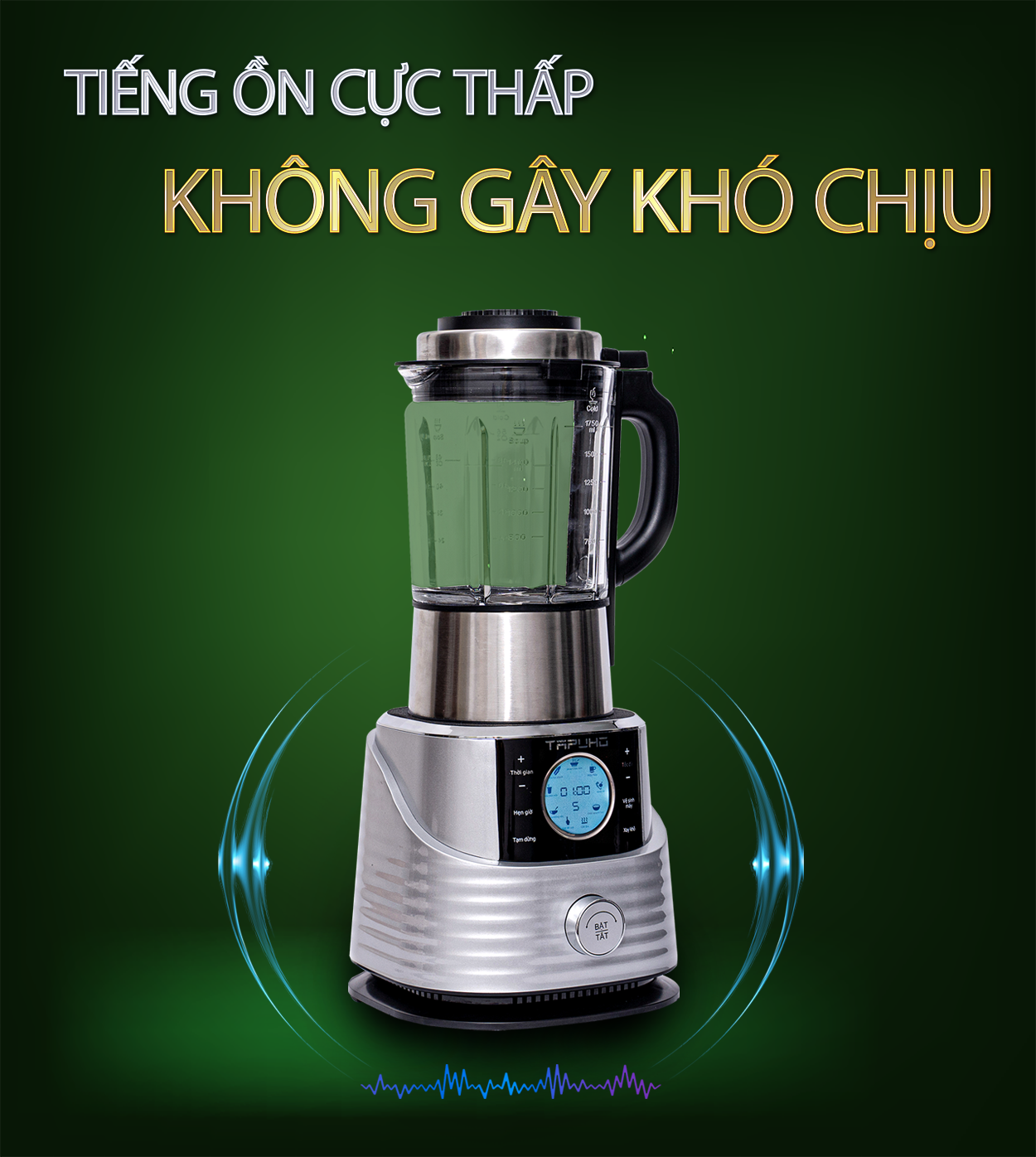 Máy Làm Sữa Hạt Tapuho T01 - Thương Hiệu Đức - Dễ Vệ Sinh