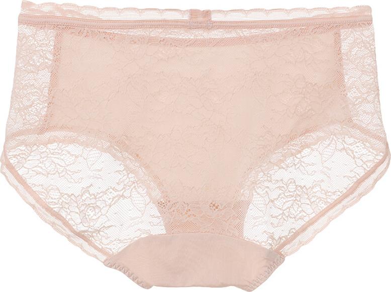 Amour underwear free mind waist pants soft smooth lace solid color ladies underwear AM232251 skin color 170XL