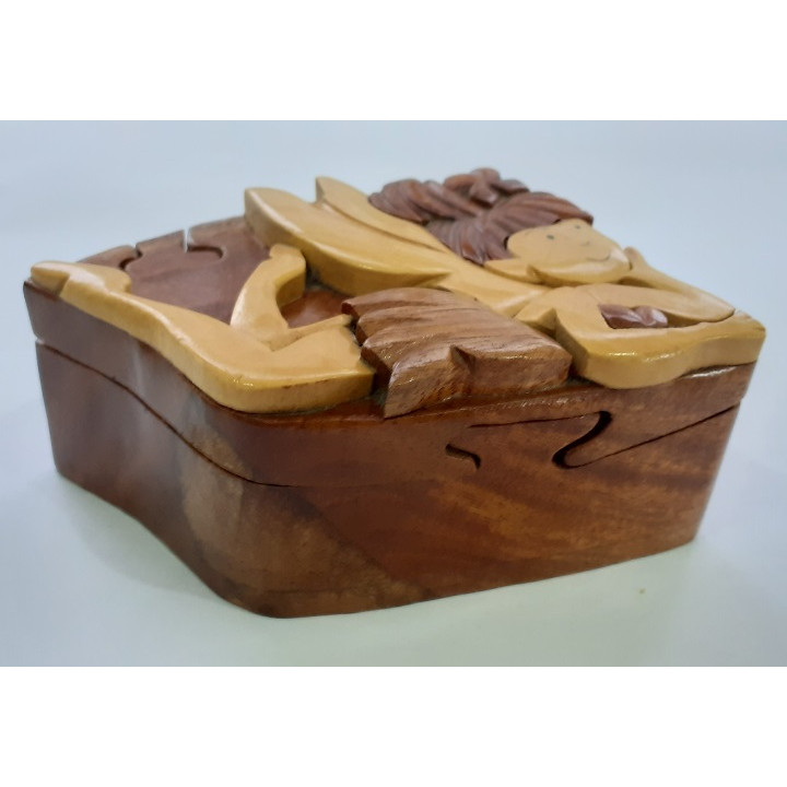 Hộp đựng trang sức-Hộp gỗ mini con giống chốt trong hộp lót nhung-Giao mẫu Ngẫu nhiên