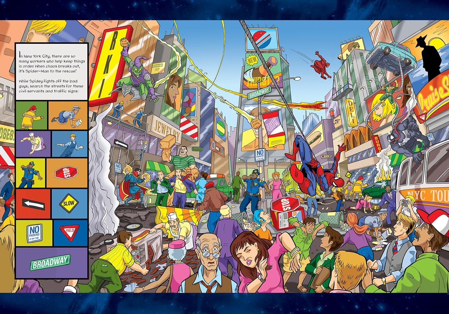 Sách ngoại văn: Look And Find Sticker Book Marvel Heroes And Villains