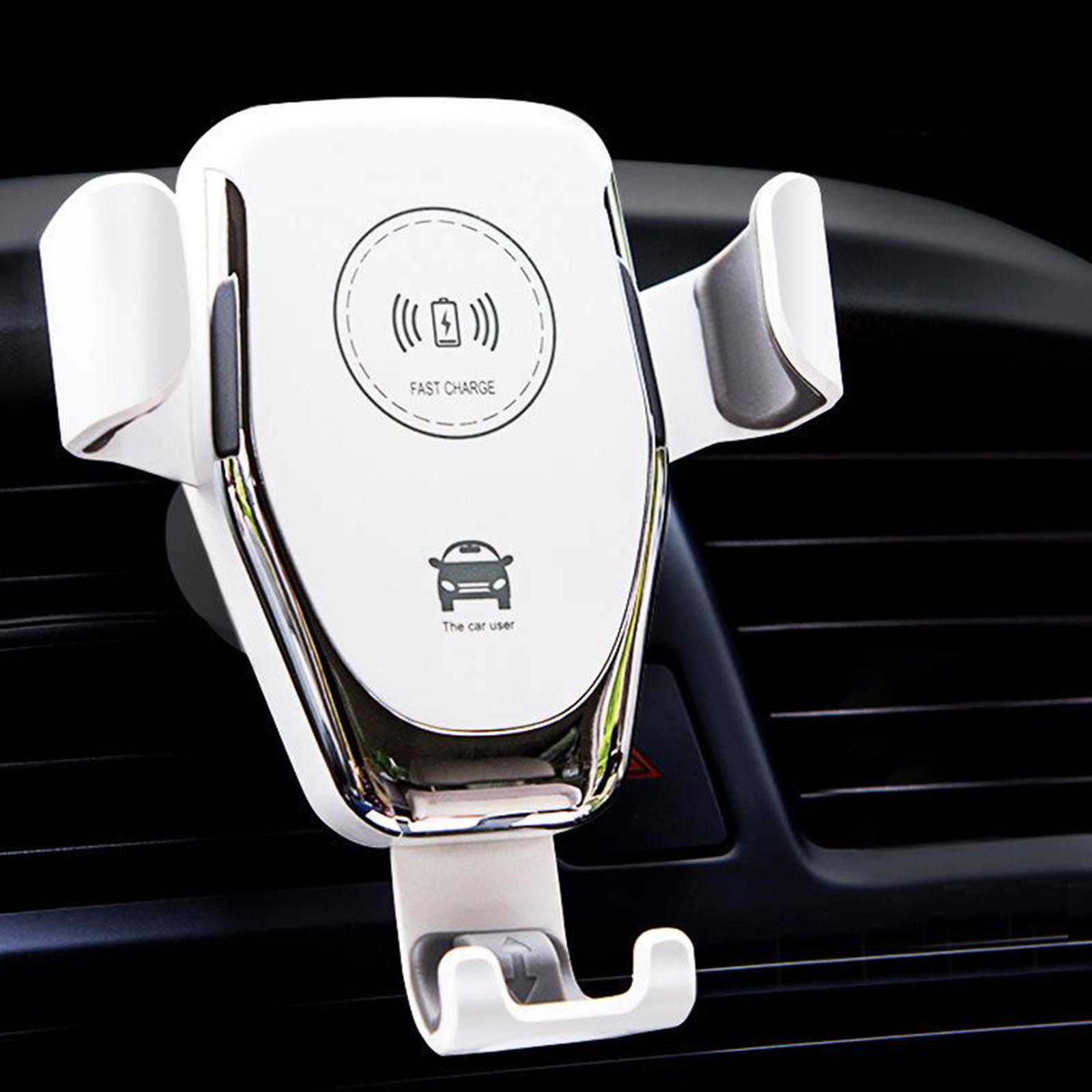 Air Vent Phone Holder 10W Fast Car Wireless Charger Black