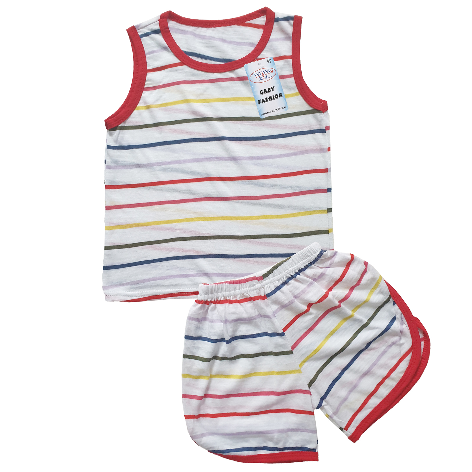 Combo 3 Bộ quần áo bé trai sọc ngang , vải cotton 100% mềm mại 4 chiều, áo sát nách mát mẻ, đồ bộ bé trai cao cấp