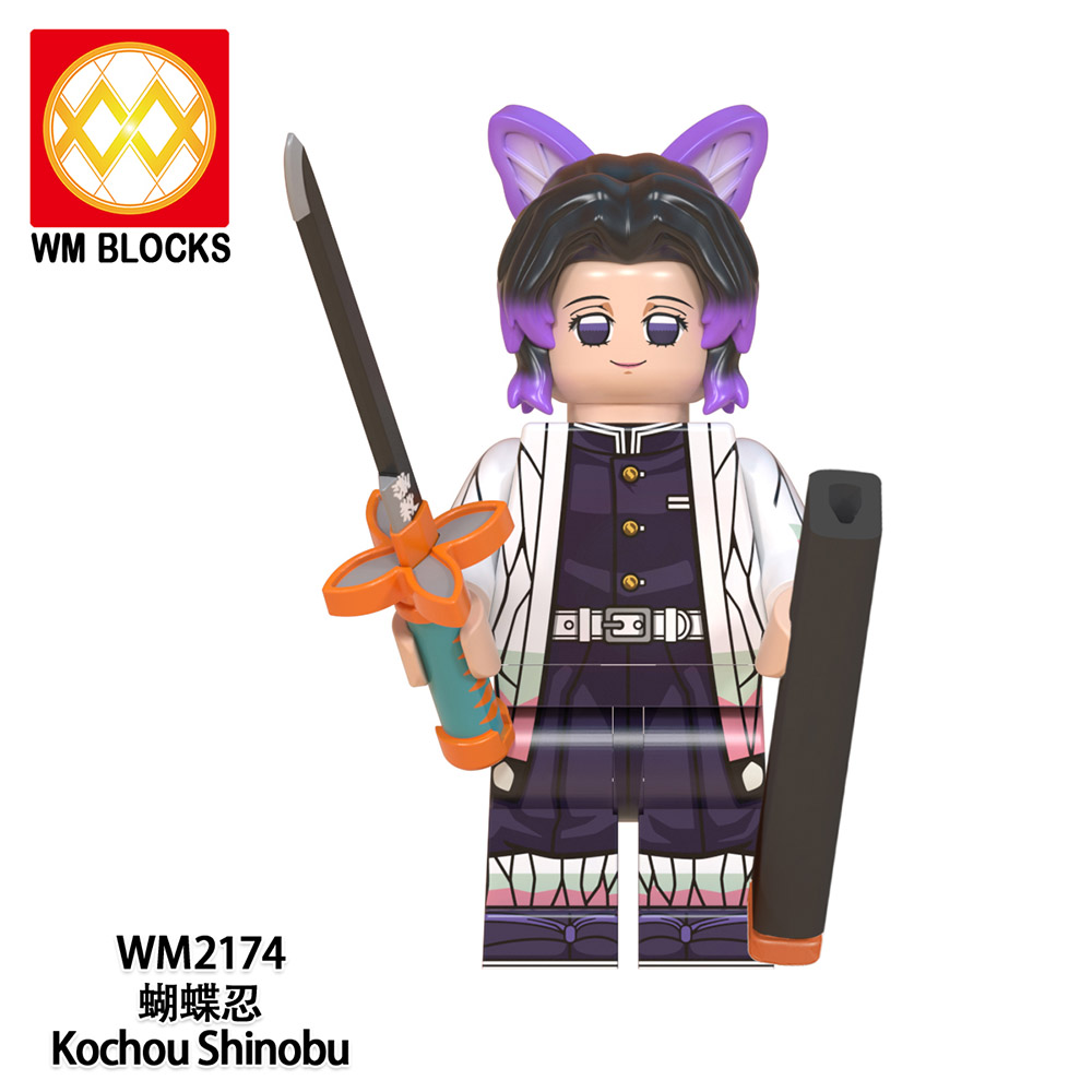 COMBO 8 Minifigures Các Mẫu Nhân Vật Nezuko Tanjiro Rengoku Kyoujurou Zenitsu Trong Sát Quỷ Demon Slayer WM6116