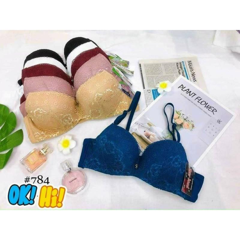 Áo ngực Thái Lan mã 784 ren có gọng đệm dày vừa 1.5 cm