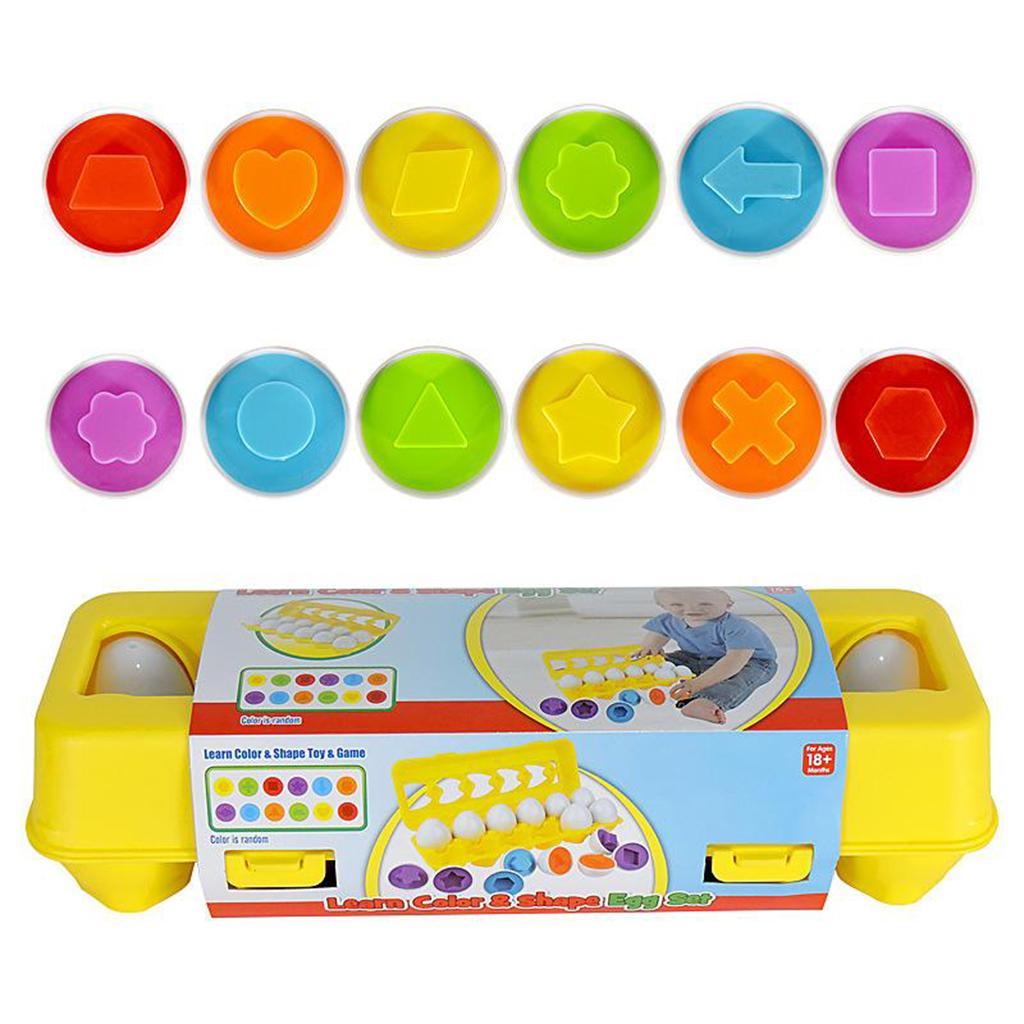 Toddler Matching Egg Toys Kids Early Educational Learning Toy