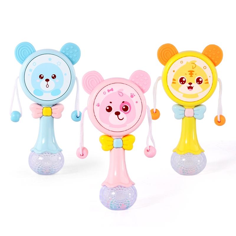 Đồ Chơi Trống Lắc Tay Có Phát Nhạc Và Đèn Nhấp Nháy Vui Nhộn Đáng Yêu Cho Bé Chơi Trung Thu
