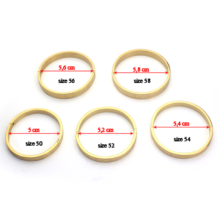 Vòng tay titan Thiên Tâm may mắn WVT796V Không đen không gỉ sét