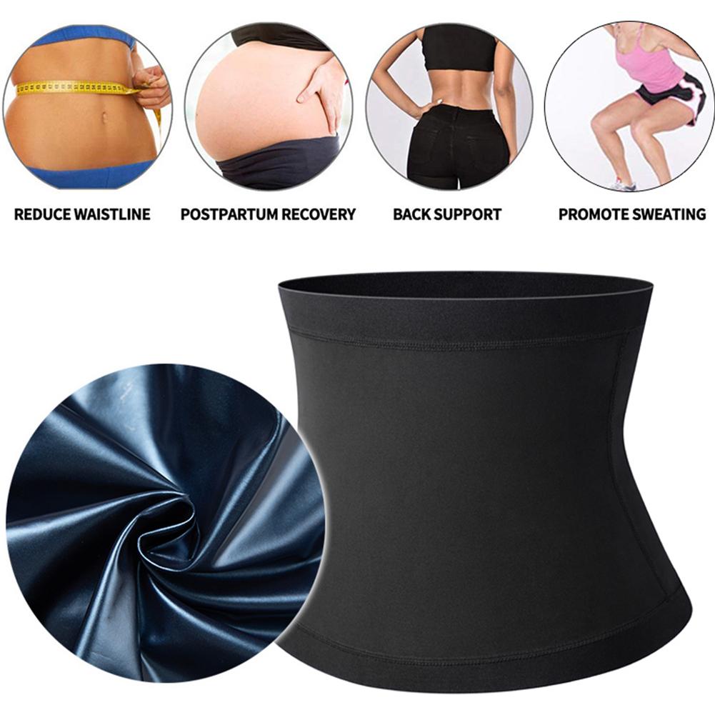Huấn luyện viên kéo dài thắt lưng cho người đàn ông tập thể dục thể dục cincher kiểm soát bụng corset mồ hôi béo bỏng nữ cơ thể giảm cân Color: PU blue Size: L or XL