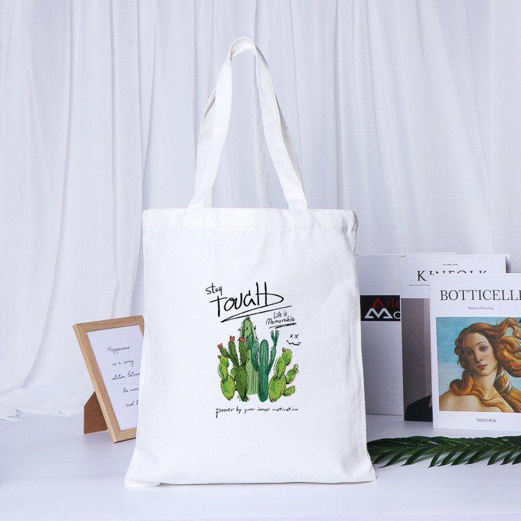 Túi Tote In hình Xương Rồng cho các bạn nữ