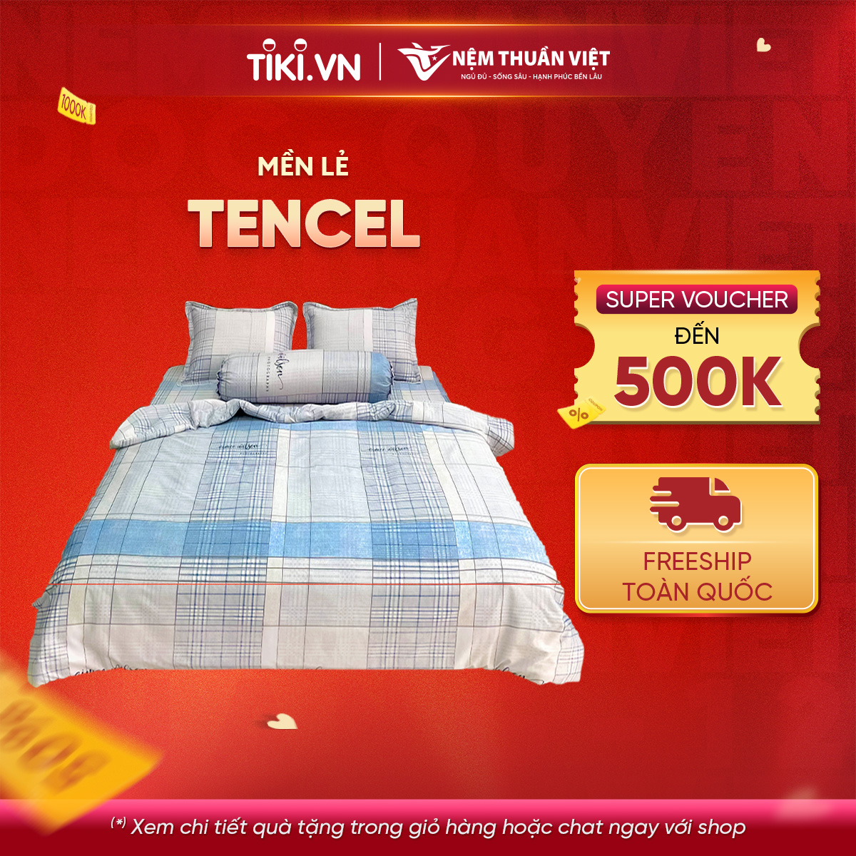 Chăn Mền Tencel Thuần Việt Cao Cấp - Xám Nhạt TVM05 180x200
