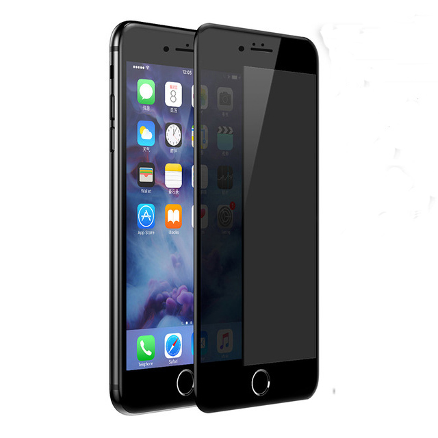 Miếng dán màn hình cường lực chống nhìn trộm full màn hình 3D Baseus cho iPhone 7 Plus/ iPhone 8 Plus - Đen - Hàng chính hãng