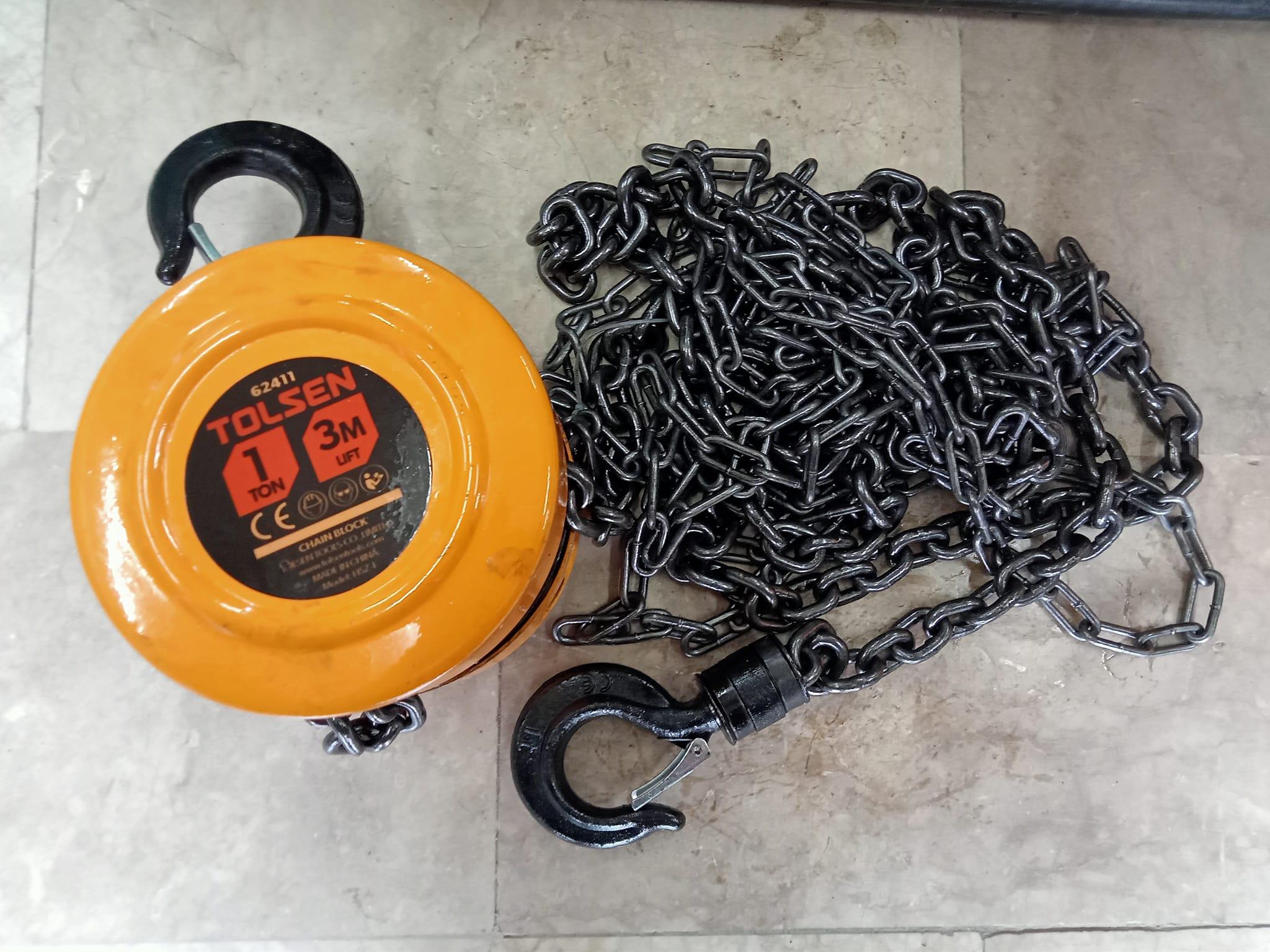 PALANG XÍCH KÉO TAY TỪ 1-5 TẤN TOLSEN 62411, 62412, 62413, 62414 - HÀNH CHÍNH HÃNG