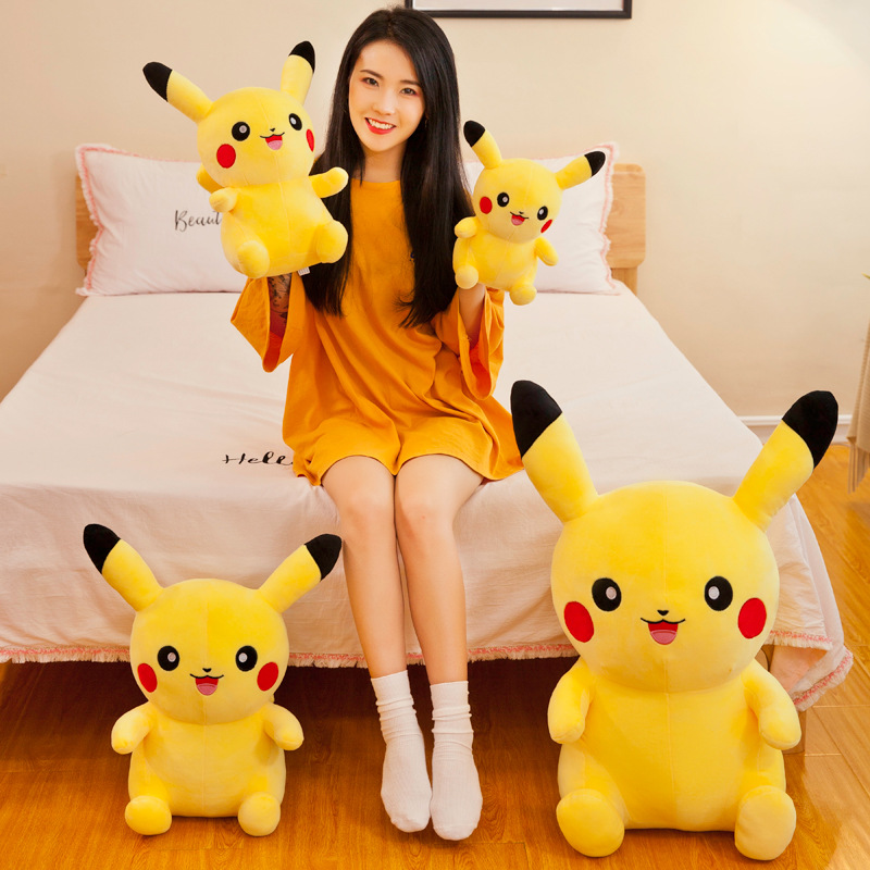Gấu bông Pikachu ngồi vui vẻ siêu mềm siêu cute cho bé yêu (20cm---&gt;40cm) hàng việt nam cao cấp, an toàn cho trẻ nhỏ