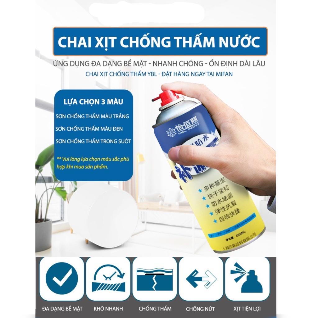 Bình xịt chống thấm, chống dột chống thấm nước hiểu quả sử dụng trên mọi loại bề mặt đa năng