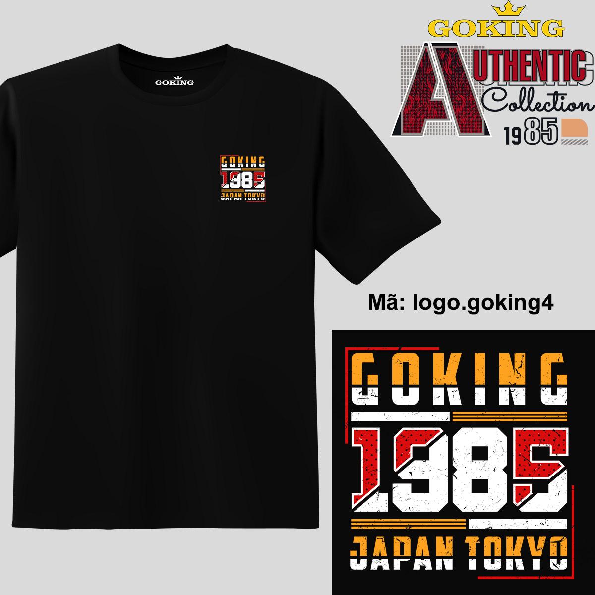 GOKING-1985, mã logo-goking4. Trở nên cá tính và ấn tượng cùng chiếc áo phông Goking cho nam nữ trẻ em. Áo phông hàng hiệu cho cặp đôi, gia đình, đội nhóm