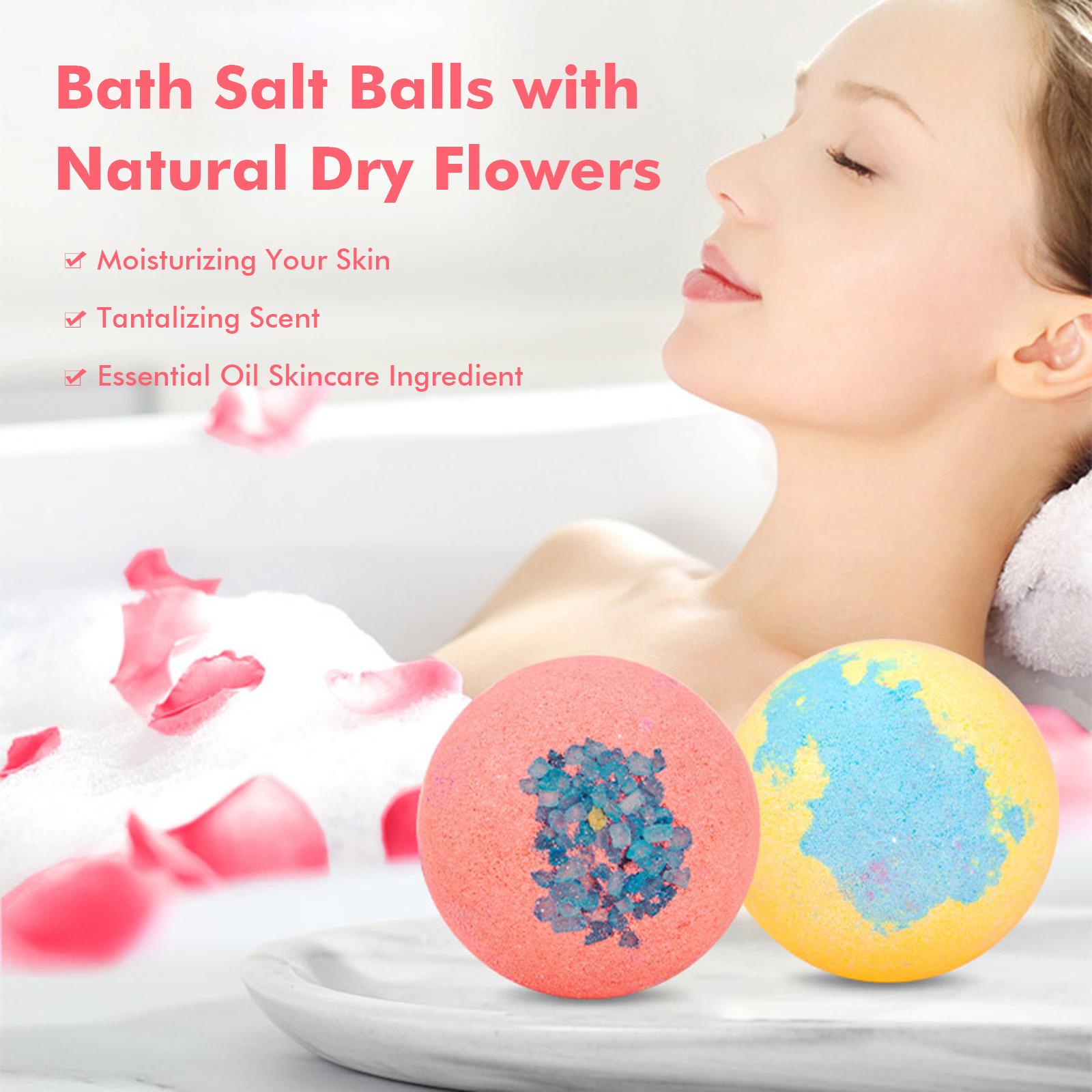 12 quả bóng muối tắm độc đáo có màu sắc và mùi thơm khác nhau,Nguyên liệu tự nhiên, không gây kích ứng